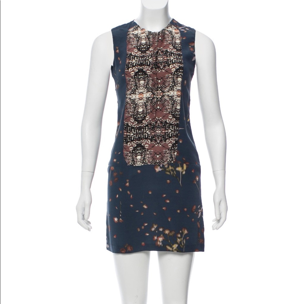 A.L.C. Silk Print Mini Dress